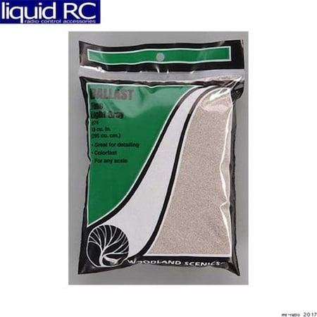 Woodland Scenics Woodland Scenics WOO74 Ballast Fine; Light Gray WOO74